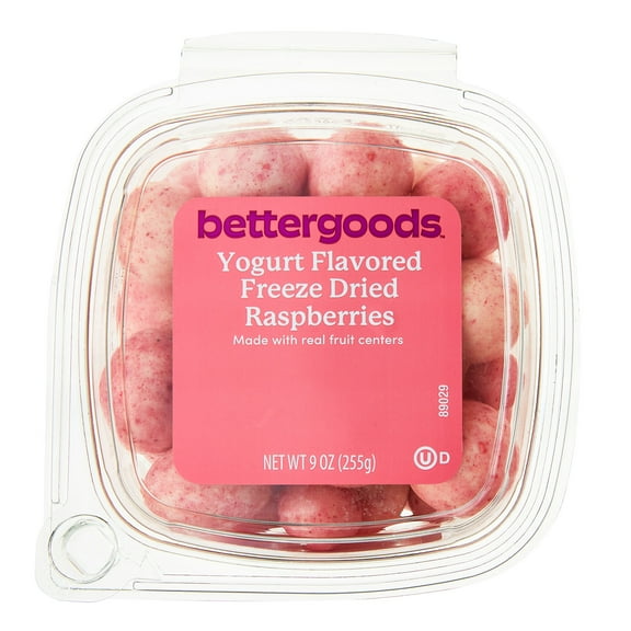 bettergoods Yogurt Flavored Freeze Dried Raspberries, 9 oz