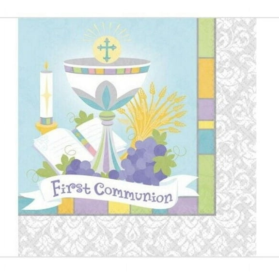 Joyous First Communion Beverage Napkins 36ct