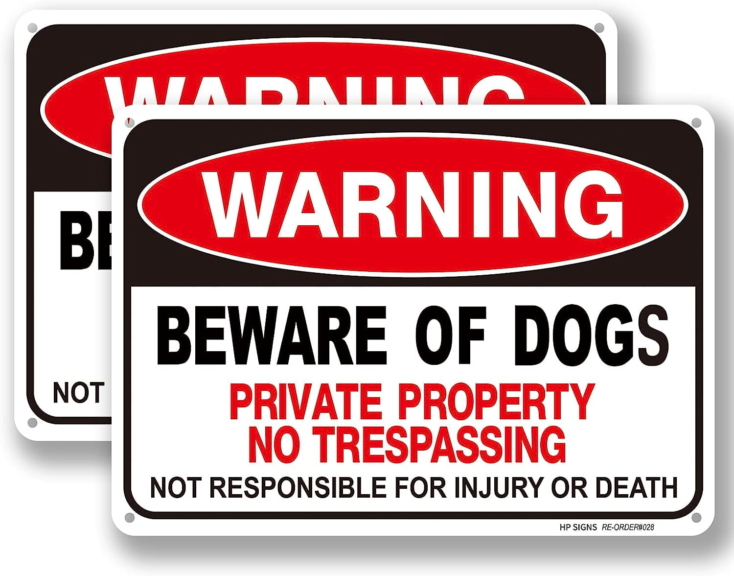 beware of dog signs for fence 2pcs Beware of Dog Sign Outdoor Backyard
