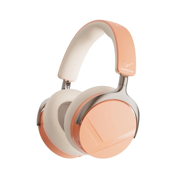beyerdynamic AVENTHO Y Wireless Bluetooth Headphones, Peach Blush, 90-hour battery, ANC, Bluetooth 6.0 multipoint, foldable, replaceable battery