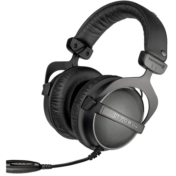 beyerdynamic DT 770 M 80 Ohm Over-Ear-Monitor Headphones in black, closed design, wired, volume control for drummers and sound engineers FOH