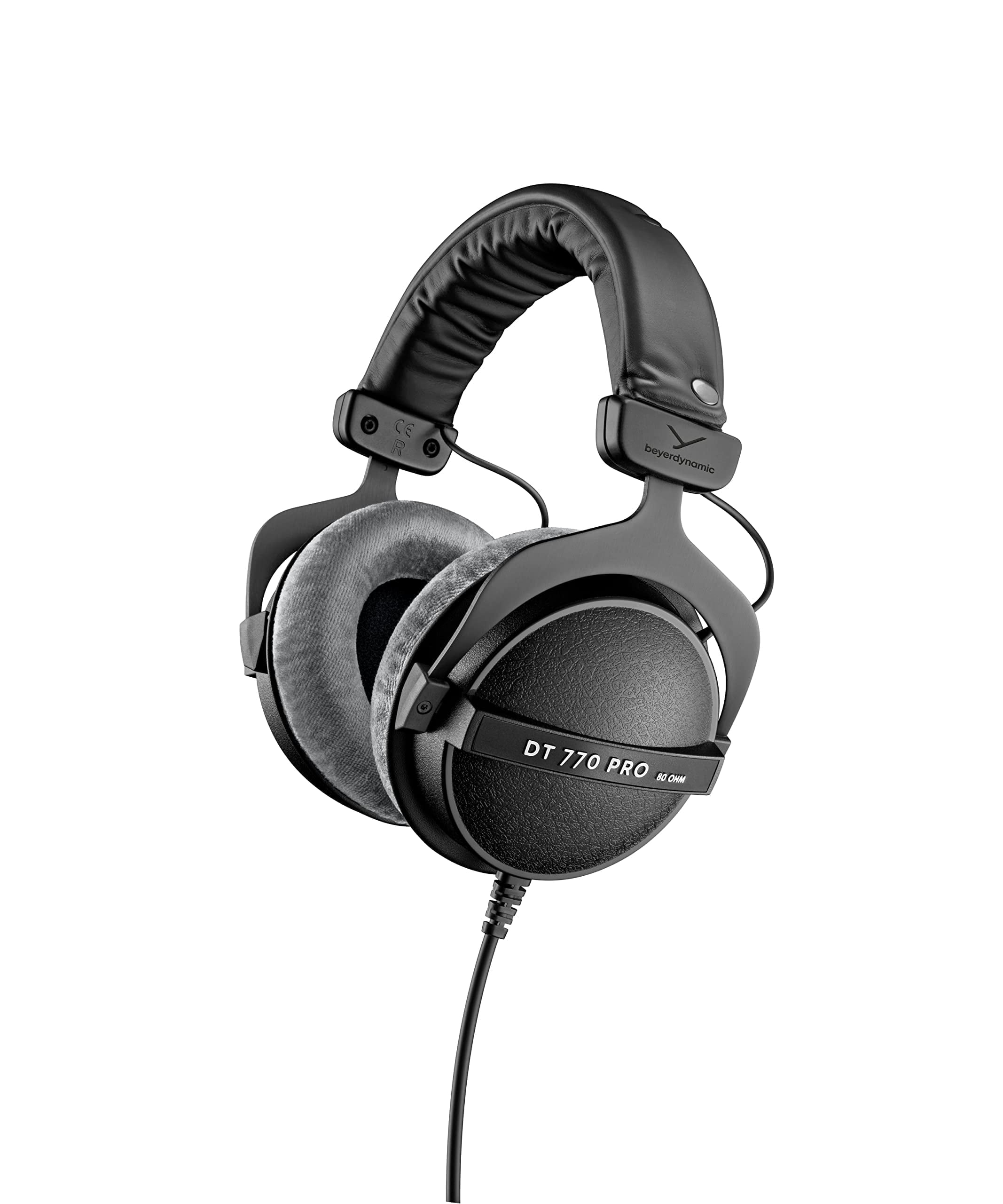 beyerdynamic DT 770 PRO 80 Ohm over-ear studio headphones in Gray. Enclosed design, wired for professional recording and monitoring