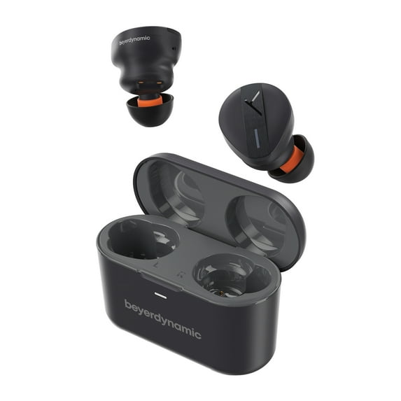 beyerdynamic Free BYRD Bluetooth Earbuds with Microphone, Noise-Canceling, True Wireless with Charging Case (Black), 728926