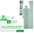 thumbnail image 1 of beyondGREEN Plant-Based Cat Litter Poop Waste Pick-Up Bags with Handles - 100 Green Bags - 8 in x 16 in, 1 of 7