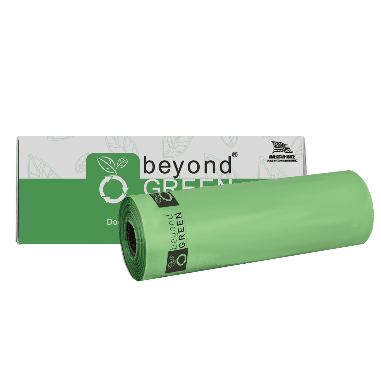 beyondGREEN Sustainable 8 in x 13 in Dog Waste Bags with Roll, 200 Count