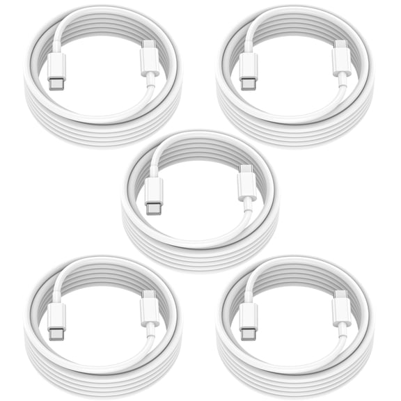 beyopobe USB Type-C to A Cable 5pack 6ft Braided Fast Charging 3A Quick Charger Cord, 6 Foot Compatible iPhone 17/17 Pro/16e/16/15 Pro
