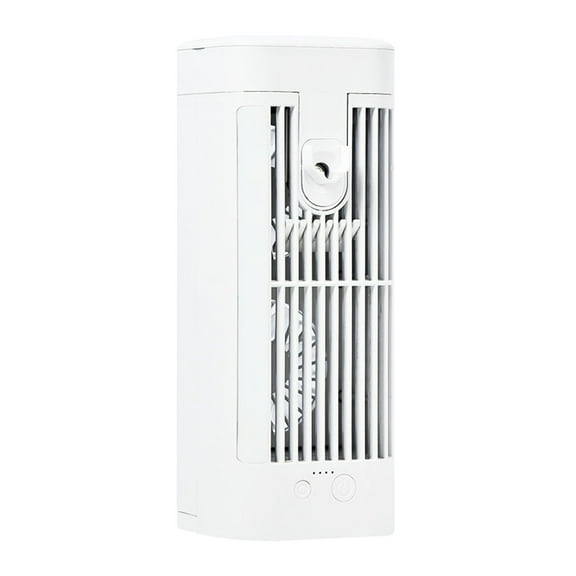 bfogop Desktop Air Conditioner Fan for Bedroom, 5W Ice Mist Air Cooler Portable, 3 Gear/Below 36DB