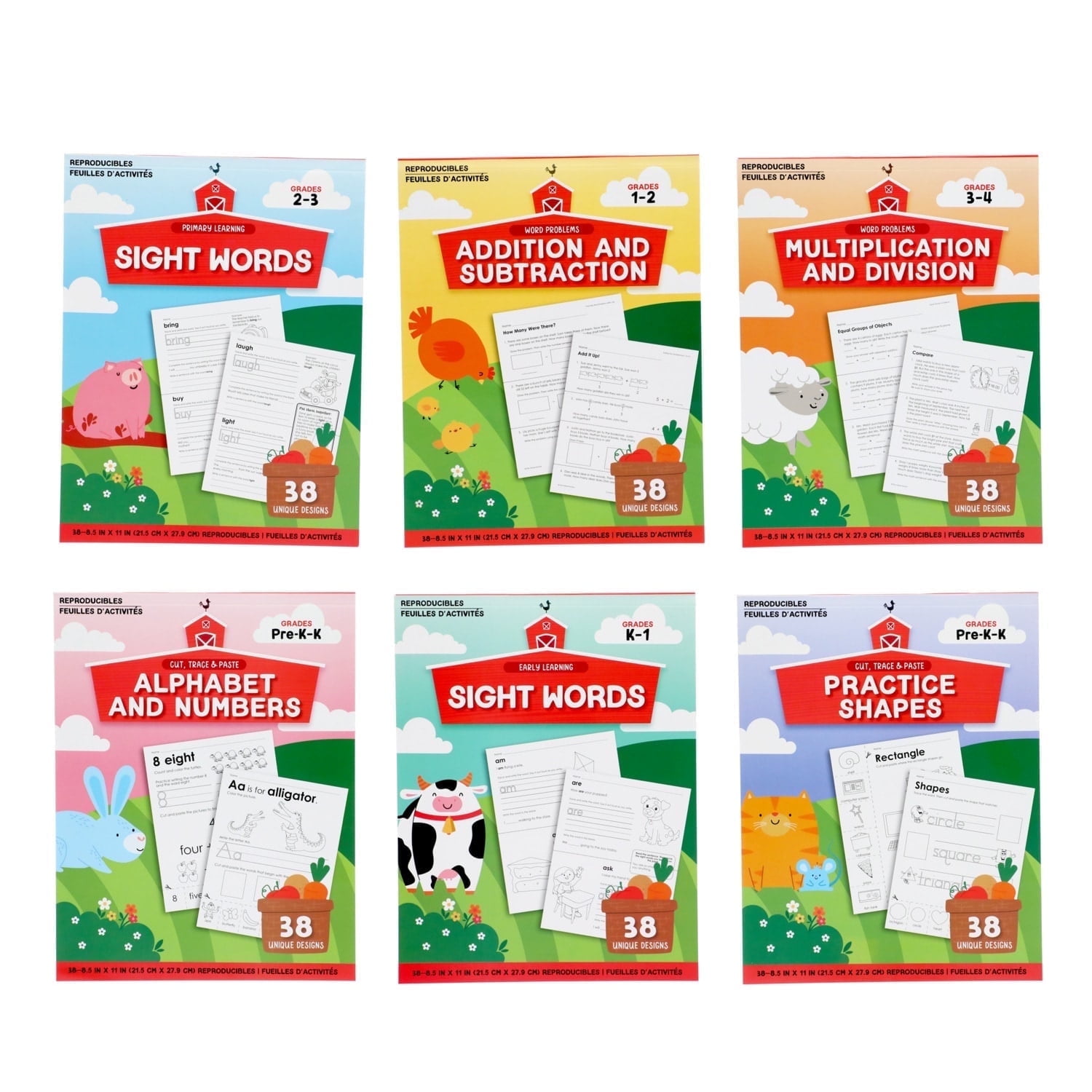 bgbcostume.com Teacher Reproducible Worksheets Assorted Colors Blank ...