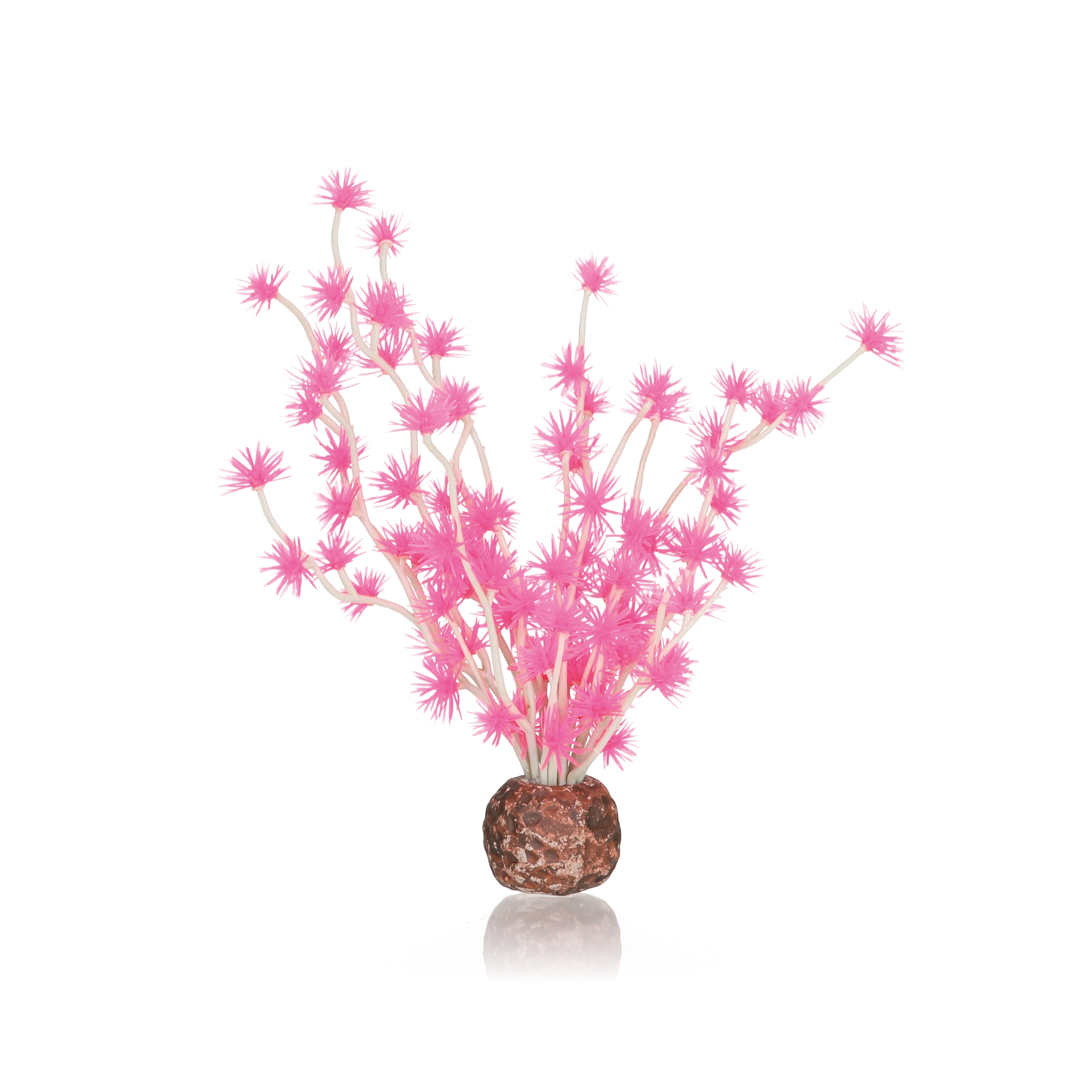 Small Pink Plastic Bonsai Ball Aquarium Plant Decoration