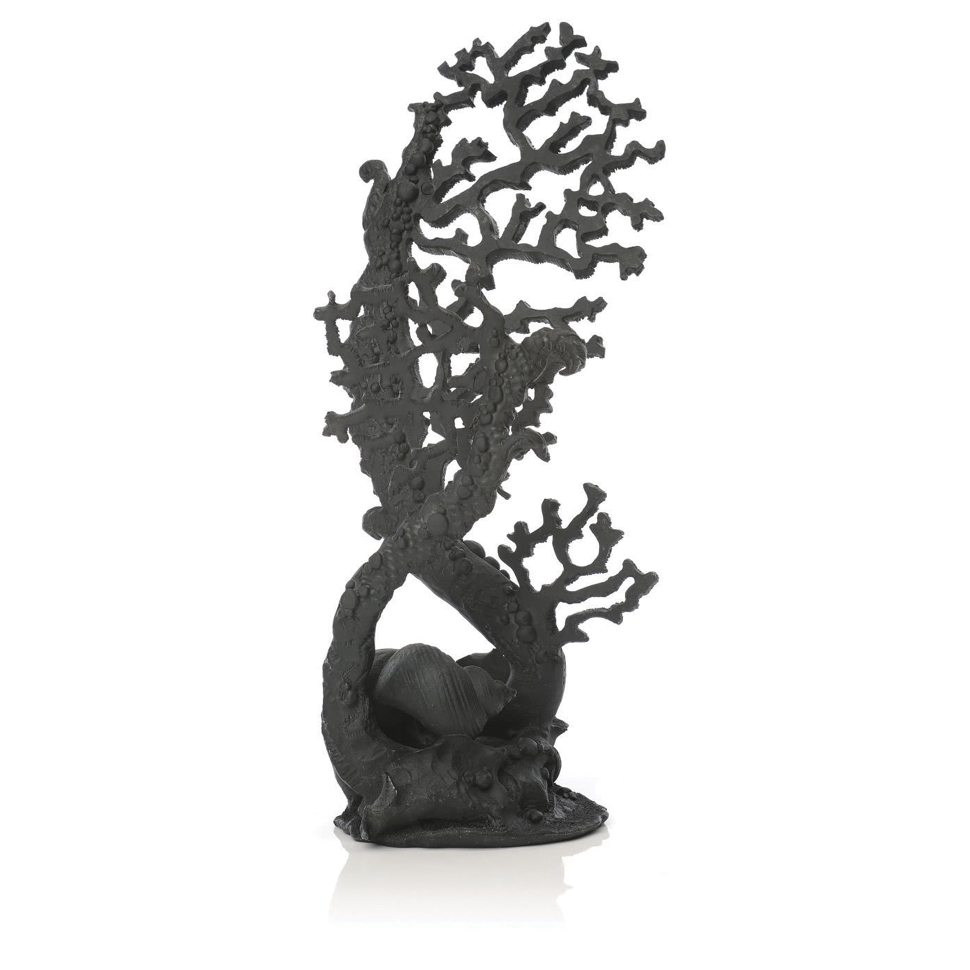 biOrb Black Fan Coral 16.10" Resin Sculpture