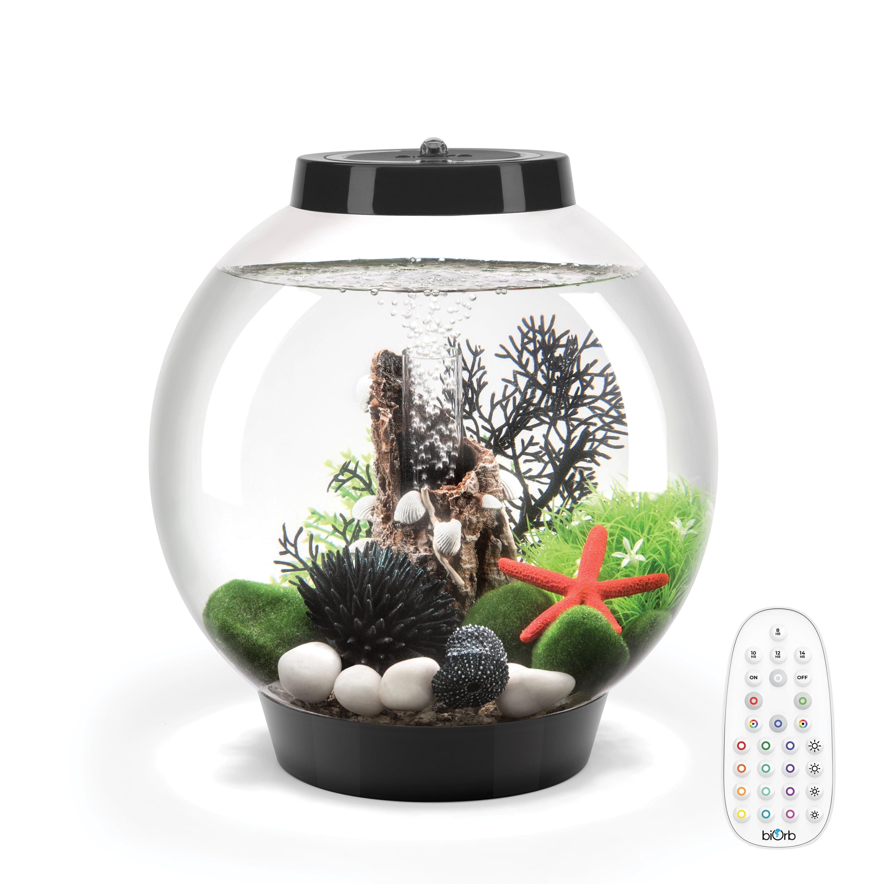 biOrb CLASSIC 15 Aquarium with MCR Light - 4 gallon, silver