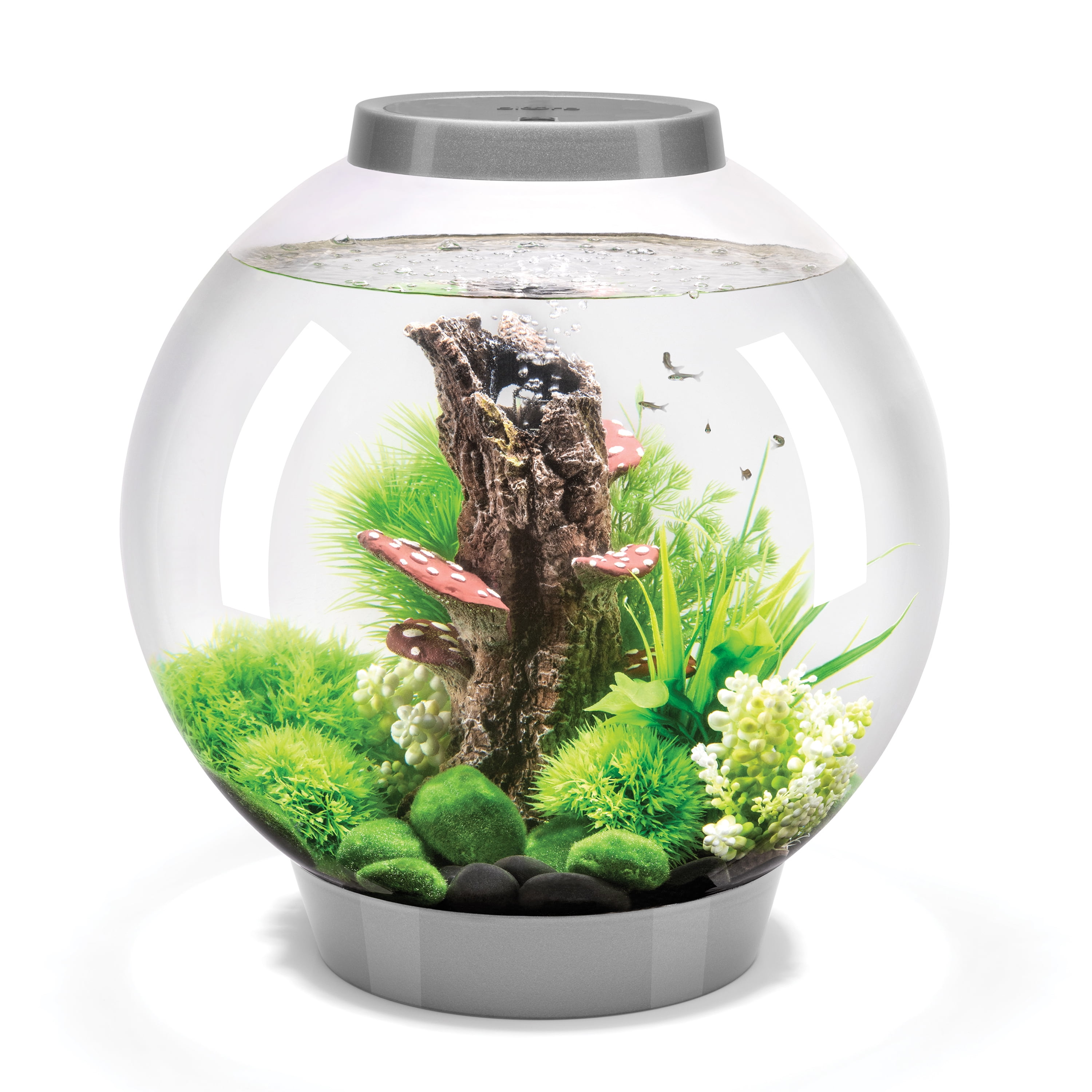 biOrb CLASSIC 30 Aquarium with Standard Light - 8 Gallon, Silver