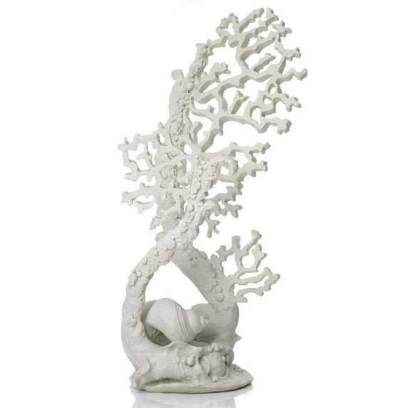 biOrb Extra Large White Fan Coral Sculpture - Aquarium Decor