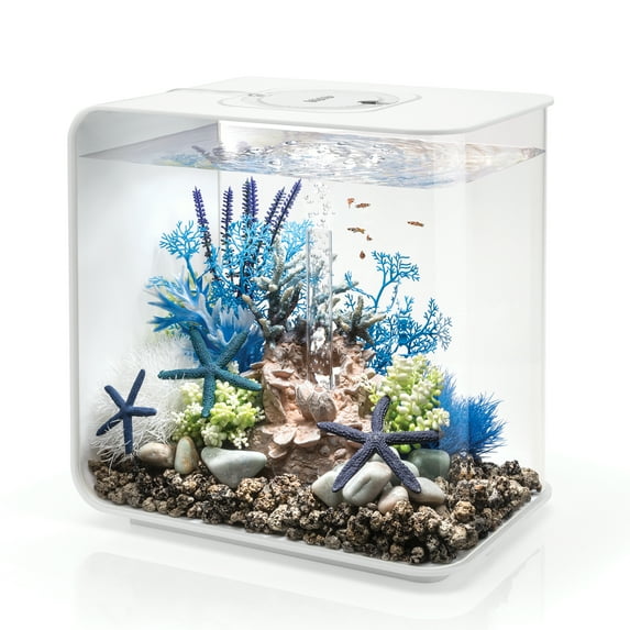 biOrb FLOW 30 Aquarium with Standard Light - 8 Gallon, White