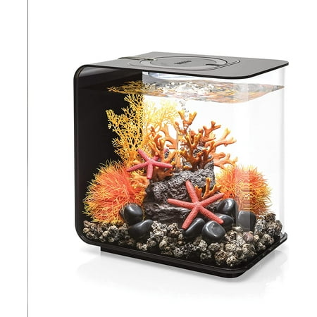 biOrb Flow 15 Aquarium with Standard Light - 4 Gallon, Black, Acrylic