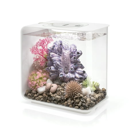 biOrb Flow 15 Aquarium with Standard Light - 4 Gallon, White, Acrylic