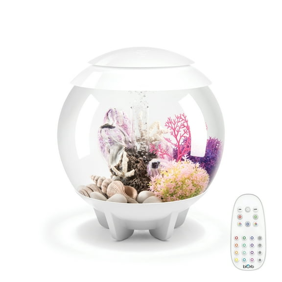 biOrb HALO 15 Aquarium with MCR Light - 4 gallon, white