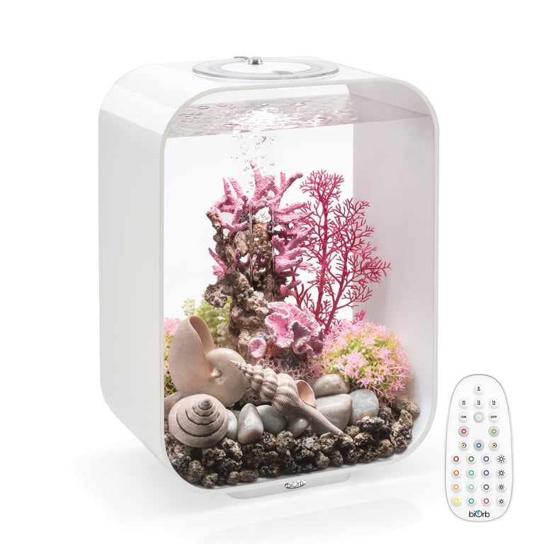 biOrb LIFE 15 Aquarium with MCR Light - 4 Gallon, White - Walmart.com