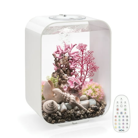 biOrb LIFE 15 Aquarium with MCR Light - 4 Gallon, White