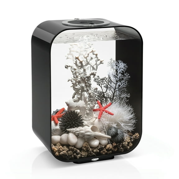 biOrb LIFE 15 Aquarium with Standard Light - 4 Gallon, Black