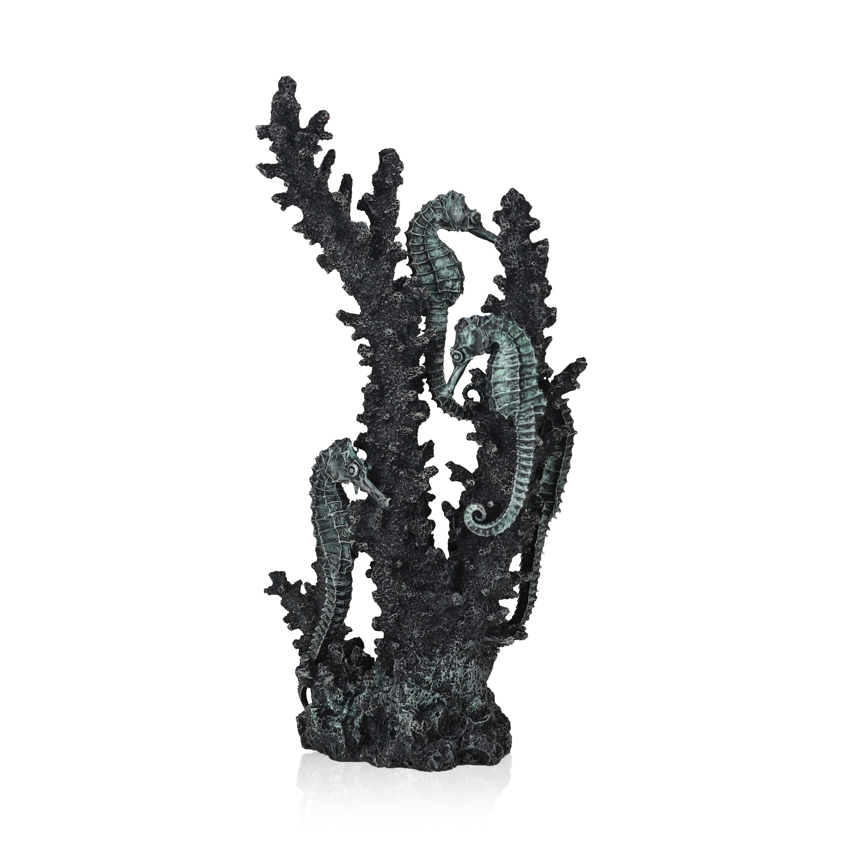biOrb Medium Black Seahorse Sculpture - Aquarium Decor