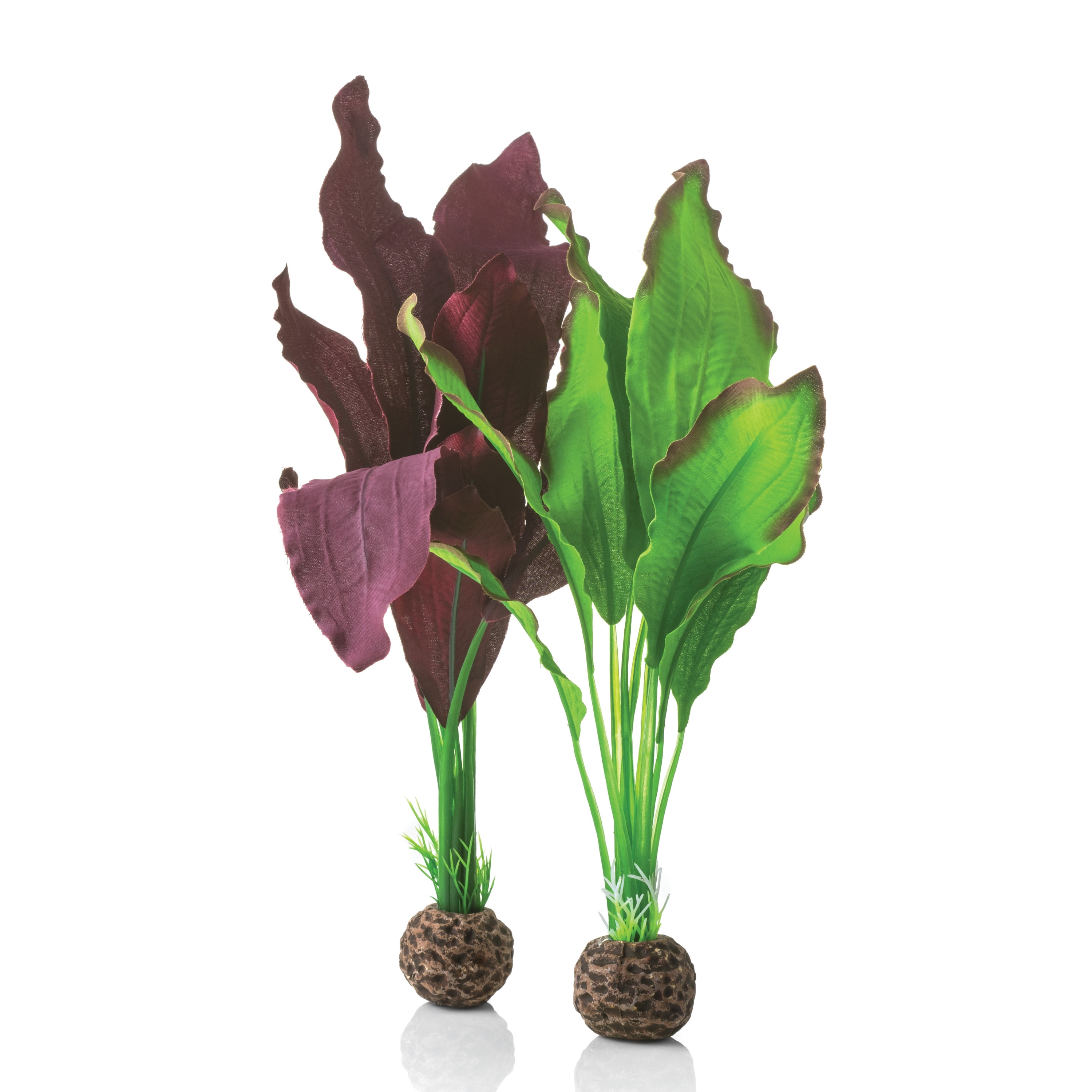 biOrb Medium Green & Purple Silk Plant Set
