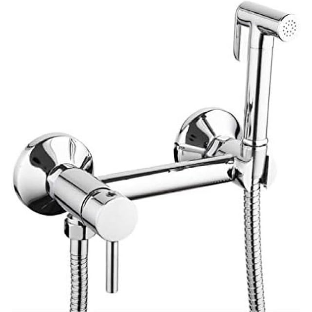 bidet Kitchen Taps 1Set Solid Brass Tube Cold and Hot Water Shower