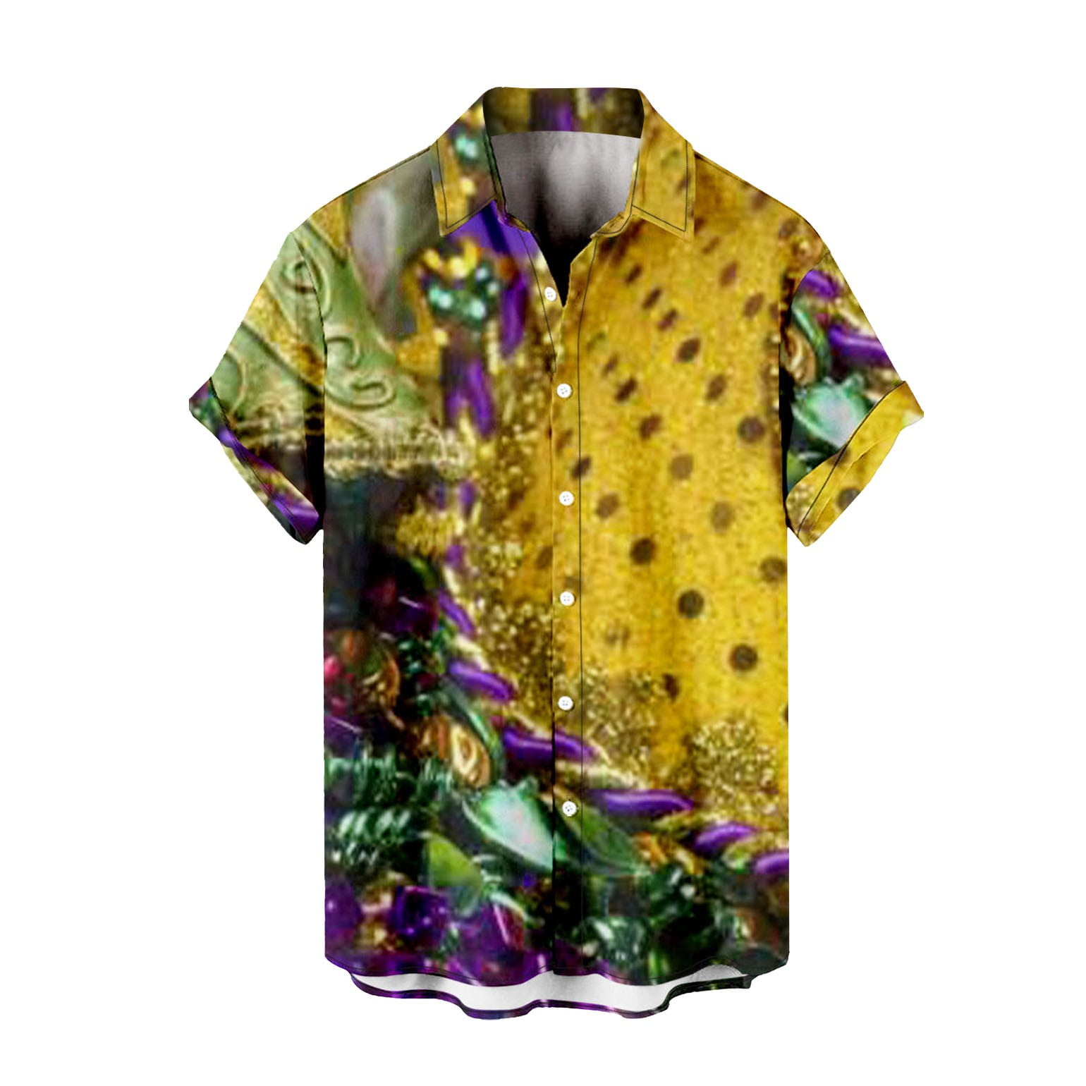 mardi gras casual shirts