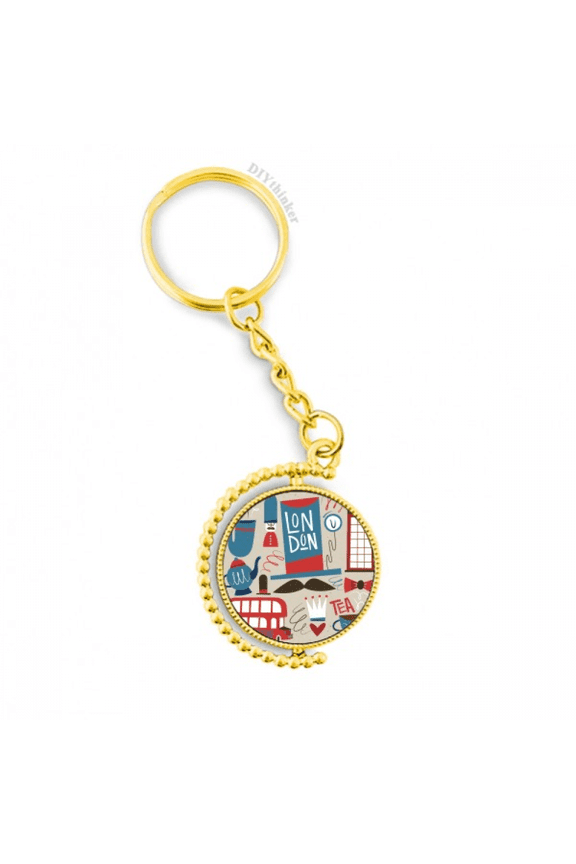 big ben british bus england flag metal connector key chain accessory en keyholder