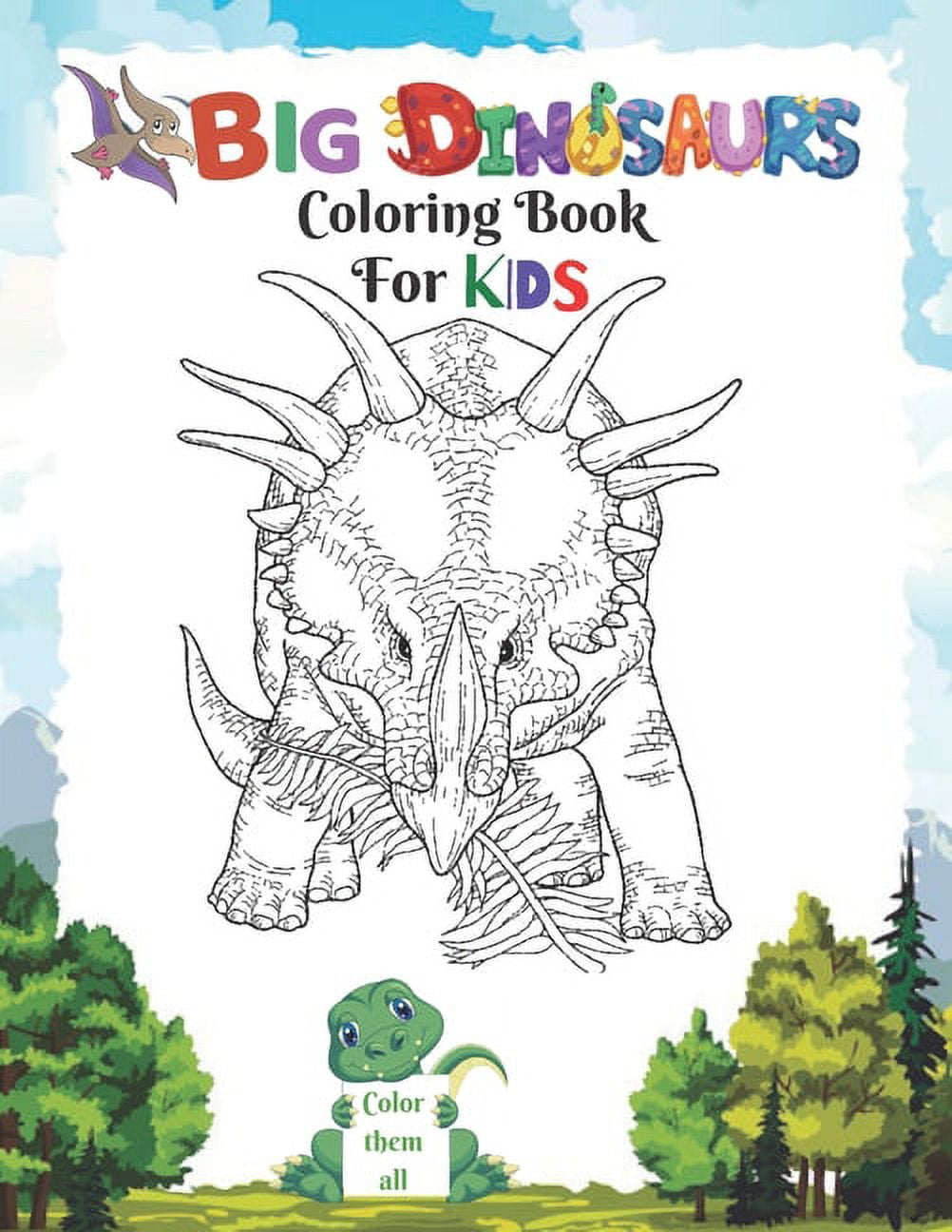 big dinosaur coloring book for kids: An Ideal Book for Kids - Large ...