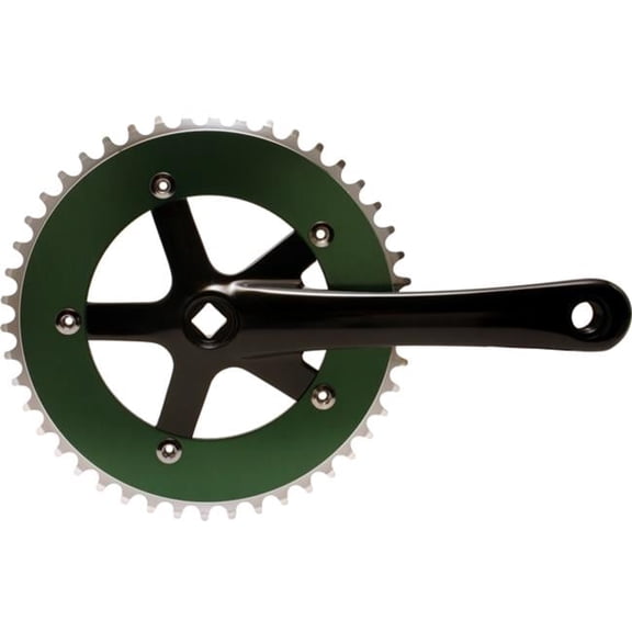 Big Roc Tools 57CC8106AGNBK Chainwheel And Crank Set - Green And Black