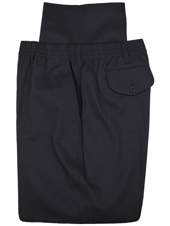 big & tall mens full elastic casual twill pants by falcon bay