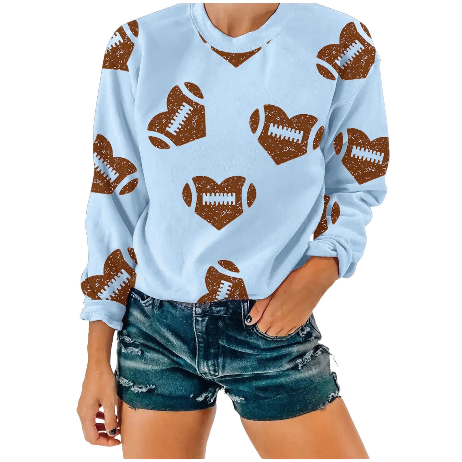 bihdrety Women's Fashion Hoodies Daily Home Outdoor Workout Long Sleeve