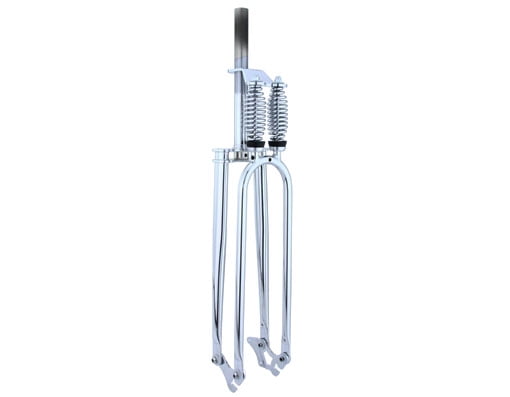 bike Dual 26" Fork 1" Threaded 8353 Chrome.