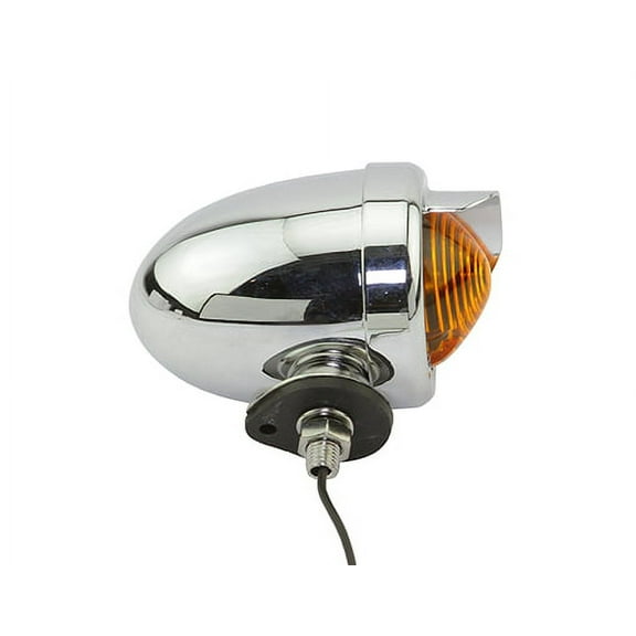 bike Rear Dummy Light Bullet Chrome/Amber.lowrider bicycle part