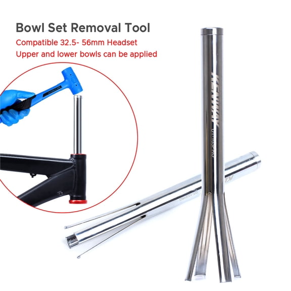 bike freewheel removal tool Bike Headset Removal Tool Universal 7 Piece Set Professional Headset Cup Bottom Bracket Remover Installer Kit with Front Fork Tube Cutter Hammer for Mountain Road M