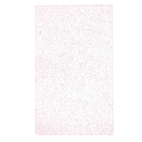 binder journal cover made from practical acrylic semitransparent and glittery shell minimalist