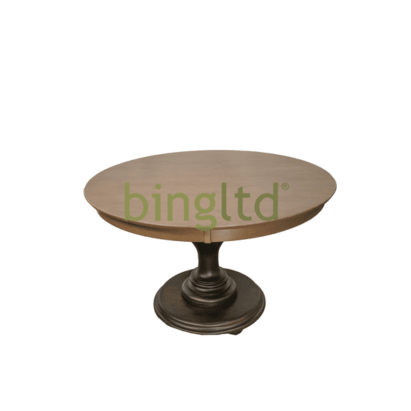 bingltd- 48" x 48" Wide 30" Tall Bradford Non-Brushed Dining Table (TT4801-GRAY-Bradford-NB-Brown)