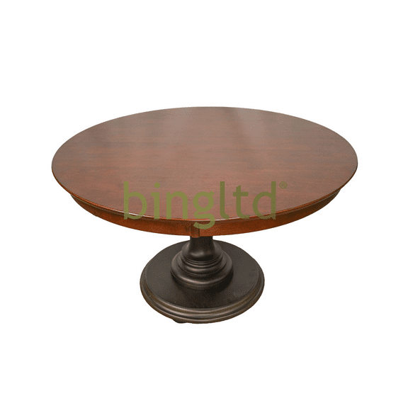 bingltd- 48" x 48" Wide 30" Tall Bradford Non-Brushed Dining Table (TT4801-WALNUT-Bradford-NB-Brown)