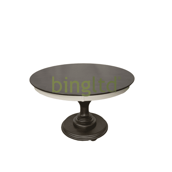 bingltd- 48" x 48" Wide 30" Tall Bradford Non-Brushed Dining Table (TT4801-WHT-Bradford-NB-Brown)