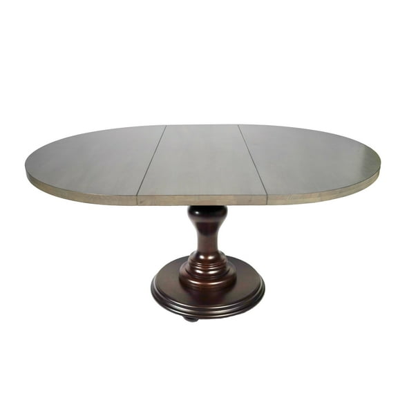 bingltd- 48" x 48" to 66" Extension 30" Tall Bradford Acorn Dining Table (TT4866-EXT-NICKEL-Bradford-Acorn)