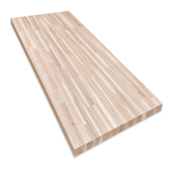 bingltd- 6 ft x 25 in x 1.5 in Unfinished Acacia Solid Wood Butcher Block Countertop With Square Edge