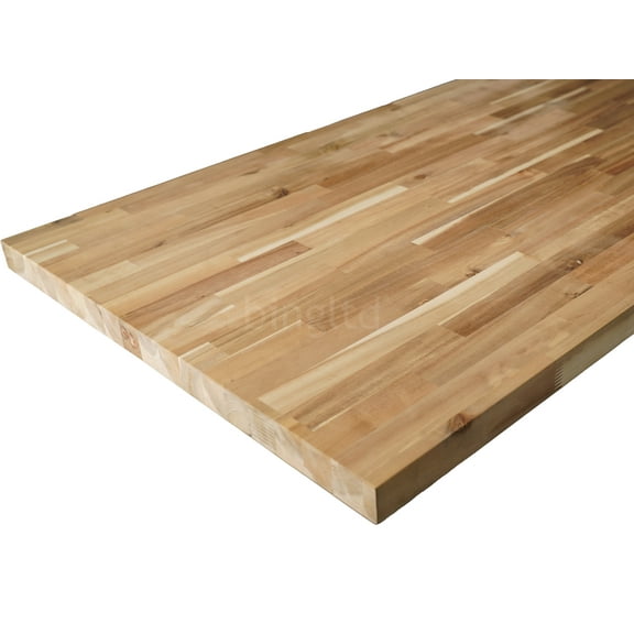 bingltd- 6 ft x 25 in x 1.5 in Unfinished Acacia Solid Wood Butcher Block Countertop With Square Edge