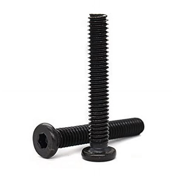 binifiMux 10-Pack Black 5/16-18 x2-1/2" Flat Head Allen Bolt Joint Connecting Bolts Socket Cap Screws for Furniture Connecting