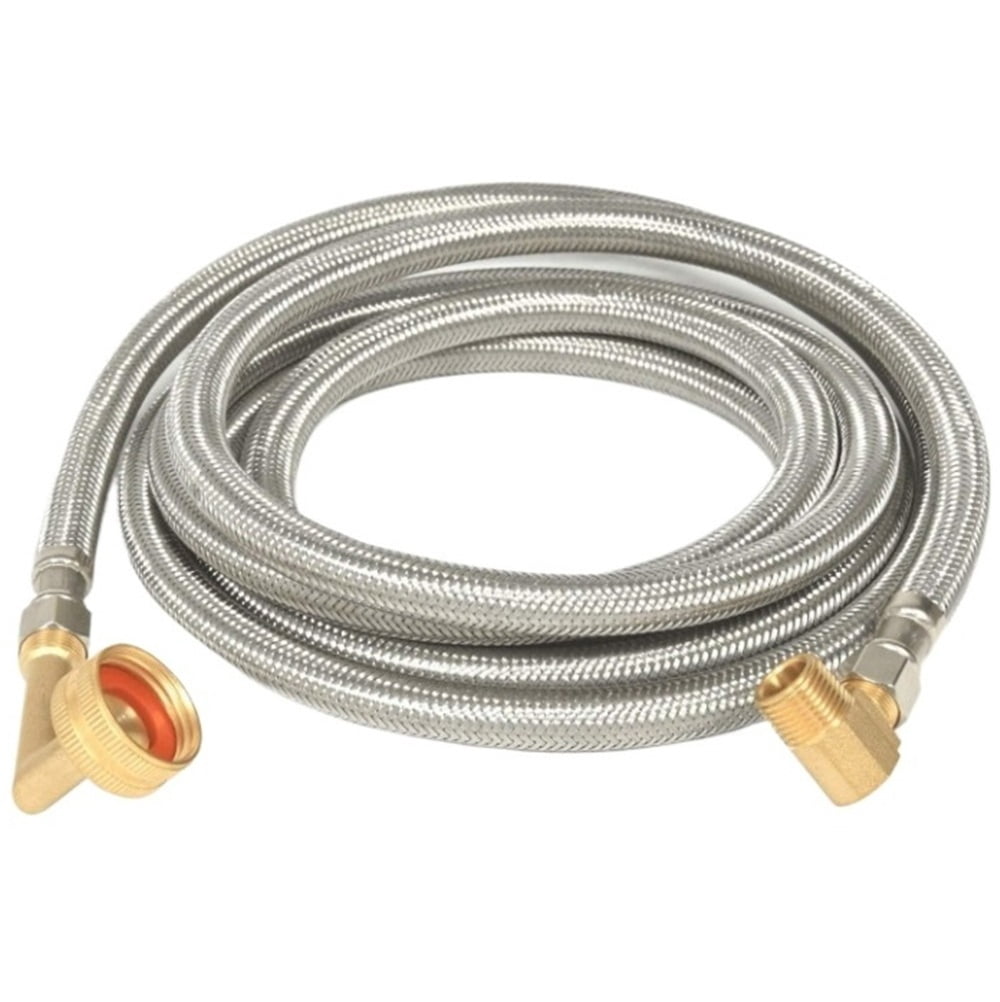 binyu 6 Ft Braided Stainless Steel Dishwasher Installation Kit, 3/8 Inch Compression Supply Line