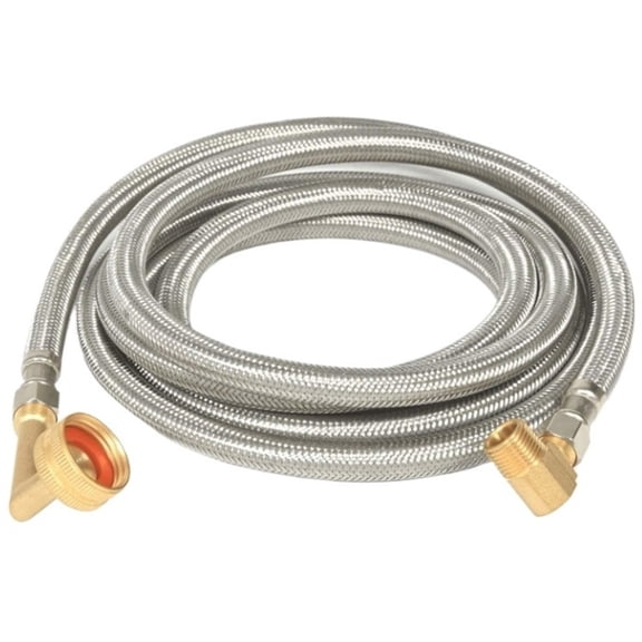 binyu 6 Ft Braided Stainless Steel Dishwasher Installation Kit, 3/8 Inch Compression Supply Line