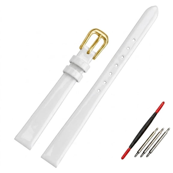 binyu Women s Leather Watch Band Replacement with Tool 6mm to 14mm Quick Release Pin Buckle