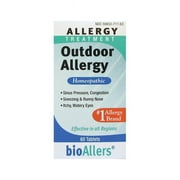 bioAllers Allergy Homeopathic Treatment for Sneezing & Congestion, Itchy Eyes & Headache Relief | 60 Tablets (Outdoor Allergy)