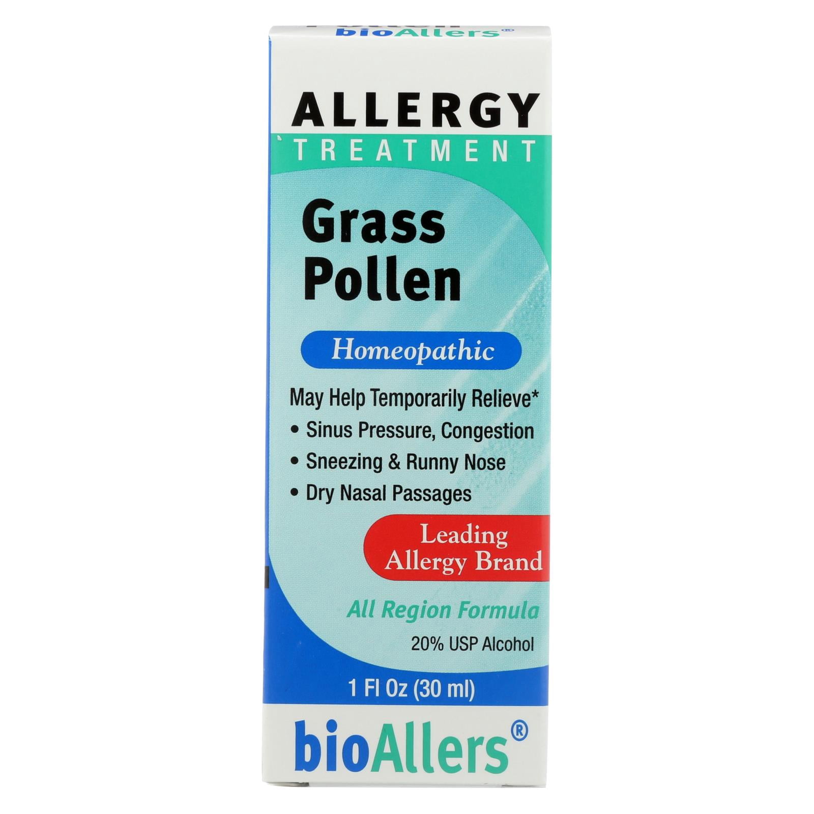 bioAllers Allergy Relief, Liquid, Grass Pollen, 1 Oz