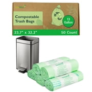 bioMat 13 Gallon Compostable Food Scrap Bags, BPI & CMA Certified, 50 Bags